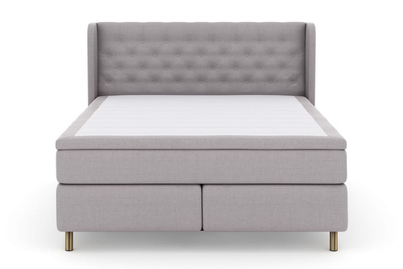 LEXI No 5 Sängpaket 180 Medium Latex - Ljusgrå/Koppar - Möbler - Sovrum - Sängar - Kontinentalsängar
