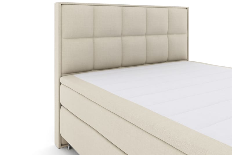LEXI No 5 Sängpaket 210x210 Fast Latex - Beige/Silver - Komplett Sängpaket - Kontinentalsängar