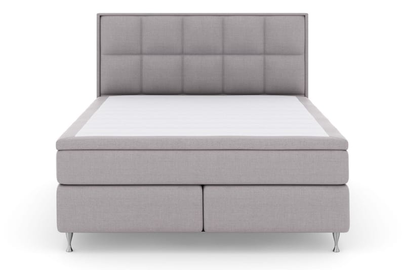 LEXI No 5 Sängpaket 210x210 Fast Latex - Ljusgrå/Silver - Möbler - Sovrum - Sängar - Komplett Sängpaket