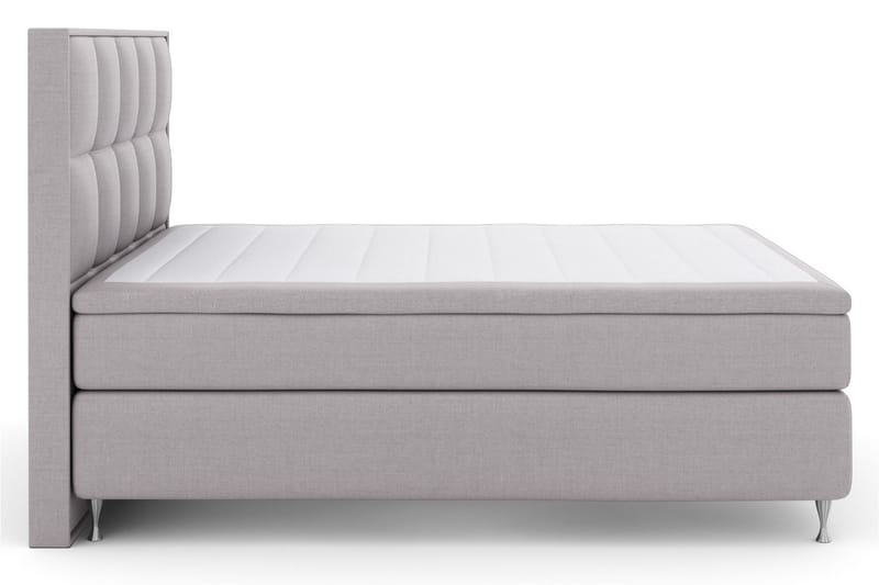 LEXI No 5 Sängpaket 210x210 Fast Latex - Ljusgrå/Silver - Möbler - Sovrum - Sängar - Komplett Sängpaket