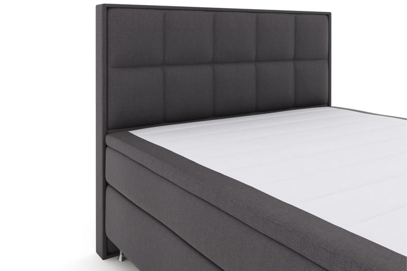 LEXI No 5 Sängpaket 210x210 Fast Latex - Mörkgrå/Silver - Möbler - Sovrum - Sängar - Komplett Sängpaket