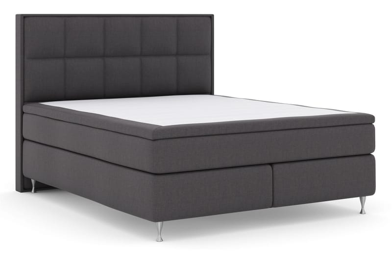LEXI No 5 Sängpaket 210x210 Fast Latex - Mörkgrå/Silver - Möbler - Sovrum - Sängar - Komplett Sängpaket
