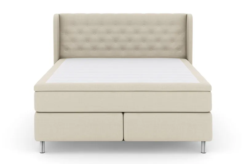 LEXI No 5 Sängpaket 210x210 Fast Watergel - Beige/Metall - Möbler - Sovrum - Sängar - Kontinentalsängar