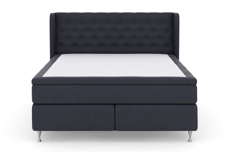 LEXI No 5 Sängpaket 210x210 Fast Watergel - Blå/Silver - Möbler - Sovrum - Sängar - Komplett Sängpaket