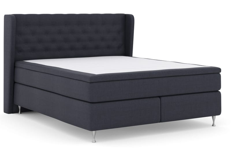 LEXI No 5 Sängpaket 210x210 Fast Watergel - Blå/Silver - Möbler - Sovrum - Sängar - Komplett Sängpaket