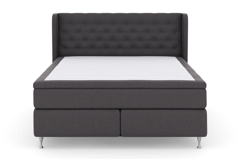 LEXI No 5 Sängpaket 210x210 Fast Watergel - Mörkgrå/Silver - Möbler - Sovrum - Sängar - Komplett Sängpaket