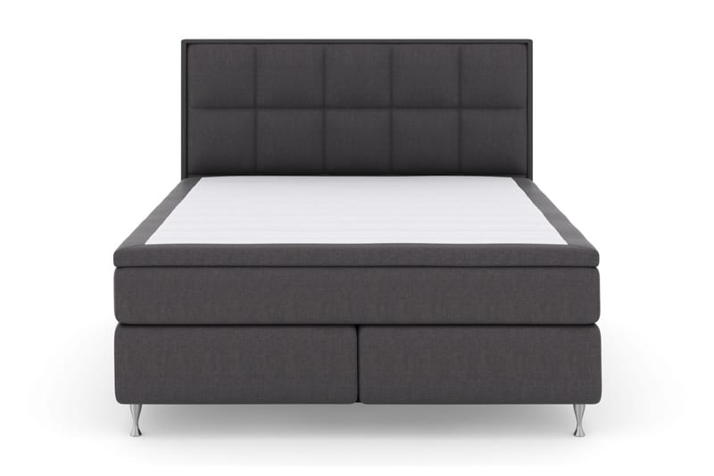 LEXI No 5 Sängpaket 210x210 Fast Watergel - Mörkgrå/Silver - Möbler - Sovrum - Sängar - Komplett Sängpaket