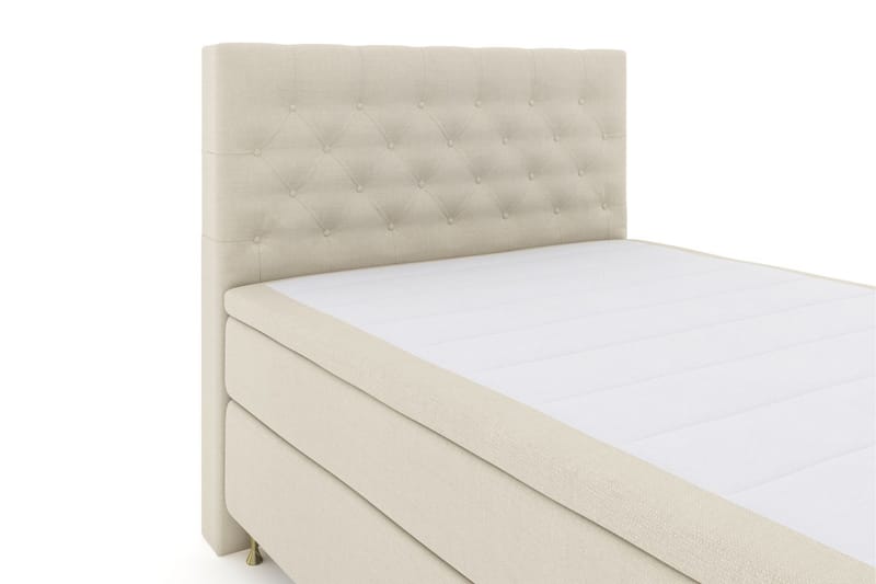 LEXI No 6 Kontinentalsäng 140 Fast Latex/Memory Beige/Guld - Möbler - Sovrum - Sängar - Kontinentalsängar