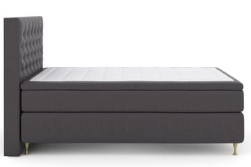 LEXI No 6 Kontinentalsäng 140 M Latex/Memory Mörkgrå/Guld