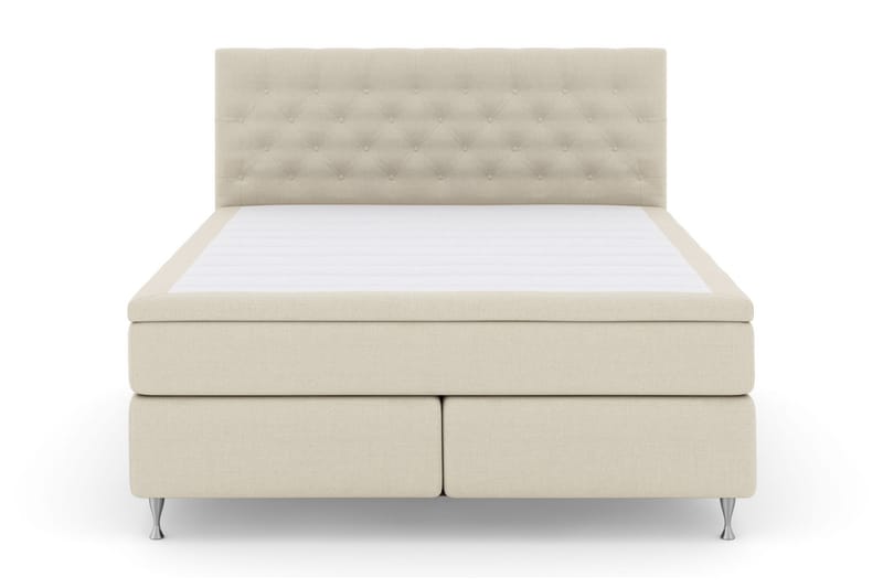 LEXI No 6 Kontinentalsäng 180 F/M Memory/Pocket Beige/Silver