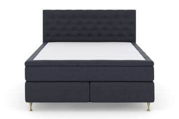 LEXI No 6 Kontinentalsäng 180 M Memory/Pocket Blå/Guld