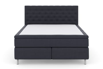 LEXI No 6 Kontinentalsäng 210 F Memory/Pocket Blå/Metall