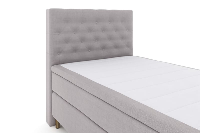 LEXI No 6 Sängpaket 120 Medium Memory/Pocket - Ljusgrå/Koppar - Möbler - Sovrum - Sängar - Komplett Sängpaket