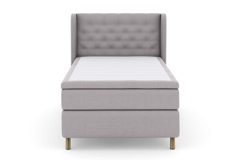 LEXI No 6 Sängpaket 120 Medium Memory/Pocket - Ljusgrå/Koppar - Möbler - Sovrum - Sängar - Komplett Sängpaket