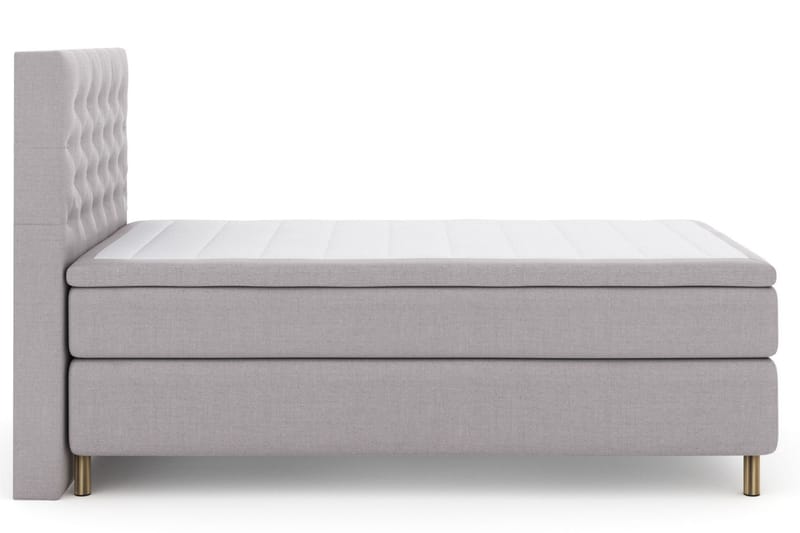 LEXI No 6 Sängpaket 120 Medium Memory/Pocket - Ljusgrå/Koppar - Möbler - Sovrum - Sängar - Komplett Sängpaket