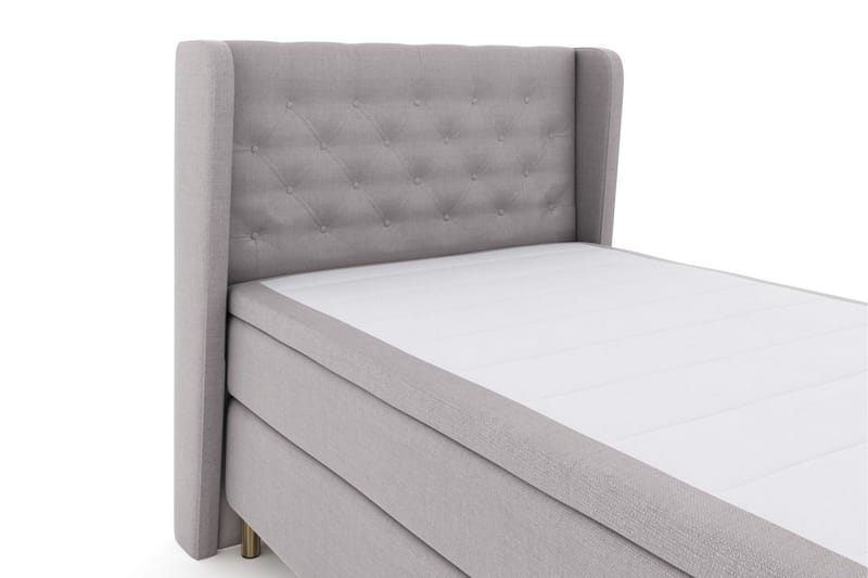 LEXI No 6 Sängpaket 120 Medium Memory/Pocket - Ljusgrå/Koppar - Möbler - Sovrum - Sängar - Komplett Sängpaket