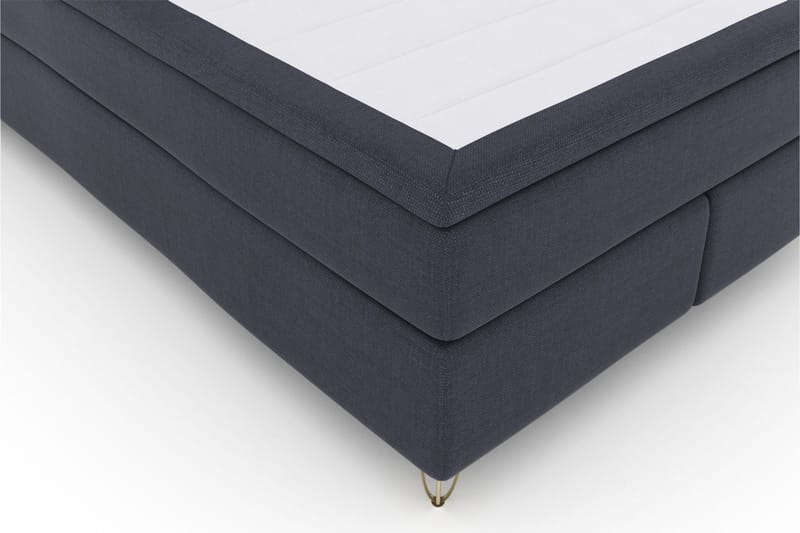 LEXI No 6 Sängpaket 140 Fast Latex/Memory - Blå/Metall V-form - Möbler - Sovrum - Sängar - Komplett Sängpaket