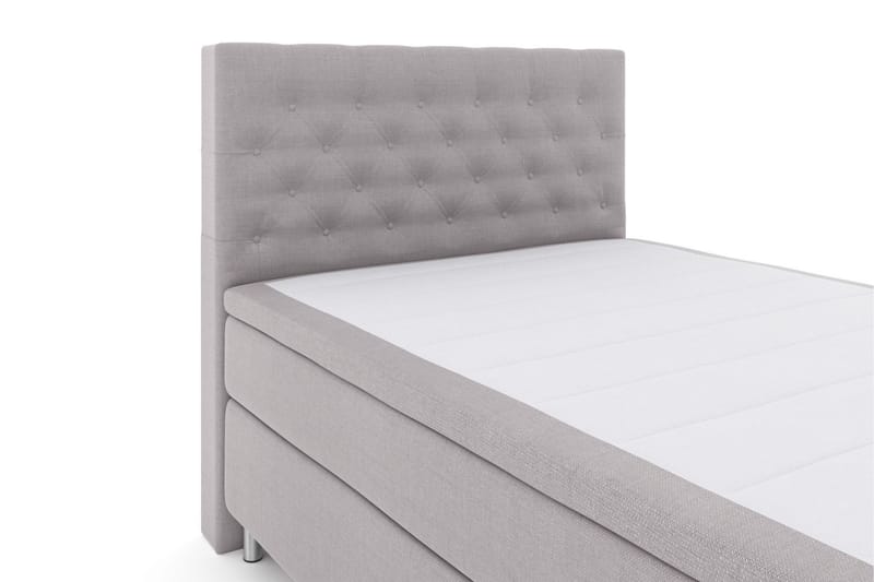 LEXI No 6 Sängpaket 140 Fast Latex/Memory - Ljusgrå/Metall - Möbler - Sovrum - Sängar - Komplett Sängpaket