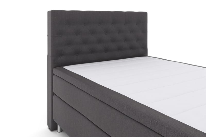 LEXI No 6 Sängpaket 140 Fast Latex/Memory - Mörkgrå/Metall - Möbler - Sovrum - Sängar - Komplett Sängpaket