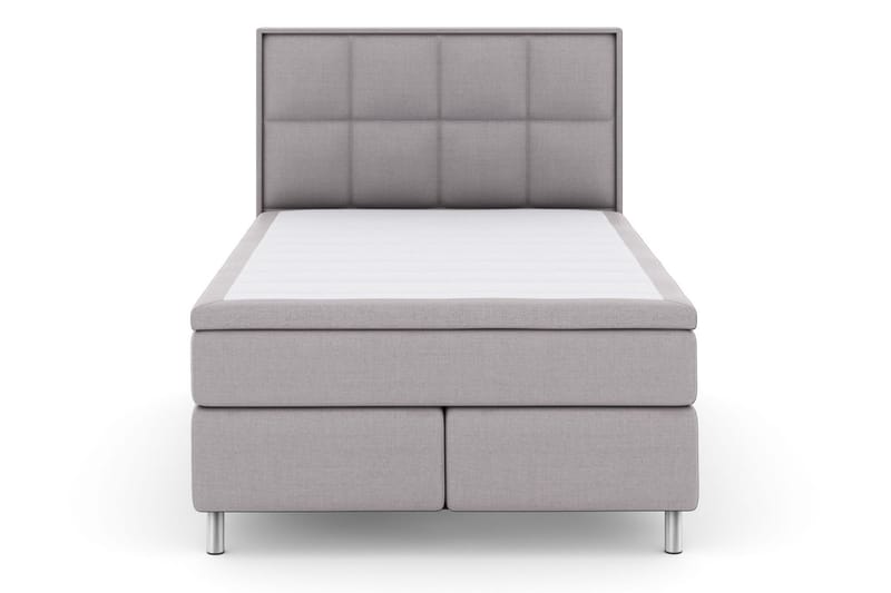 LEXI No 6 Sängpaket 140 Fast Memory/Pocket - Ljusgrå/Metall - Möbler - Sovrum - Sängar - Komplett Sängpaket