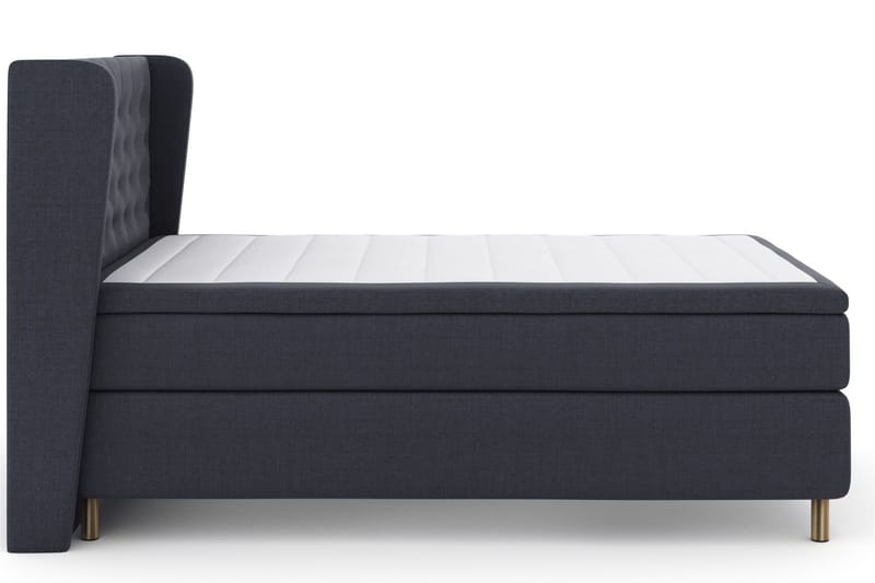 LEXI No 6 Sängpaket 140 F/M Memory/Pocket - Blå/Metall - Möbler - Sovrum - Sängar - Komplett Sängpaket