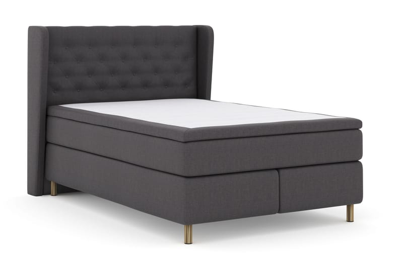 LEXI No 6 Sängpaket 140 F/M Memory/Pocket - Mörkgrå/Koppar - Möbler - Sovrum - Sängar - Komplett Sängpaket
