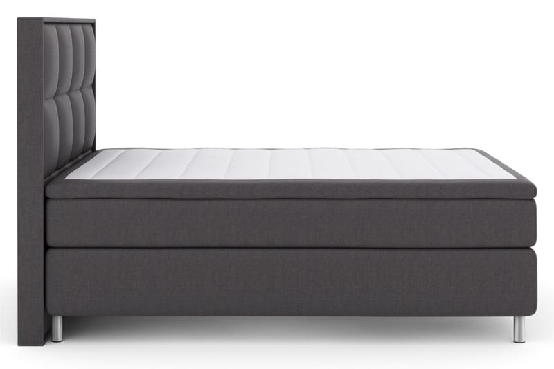 LEXI No 6 Sängpaket 140 F/M Memory/Pocket - Mörkgrå/Metall - Möbler - Sovrum - Sängar - Komplett Sängpaket