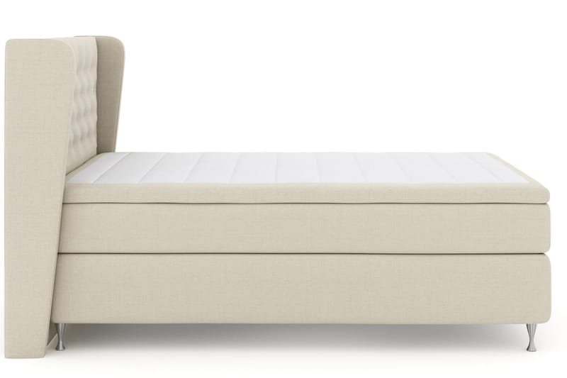 LEXI No 6 Sängpaket 140 Medium Latex/Memory - Beige/Silver - Möbler - Sovrum - Sängar - Komplett Sängpaket