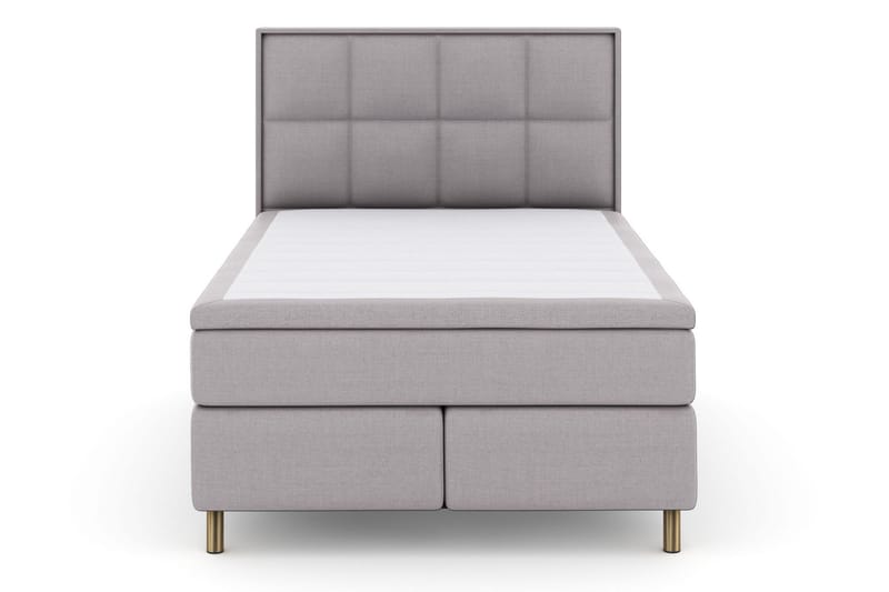 LEXI No 6 Sängpaket 140 Medium Latex/Memory - Ljusgrå/Koppar - Möbler - Sovrum - Sängar - Kontinentalsängar