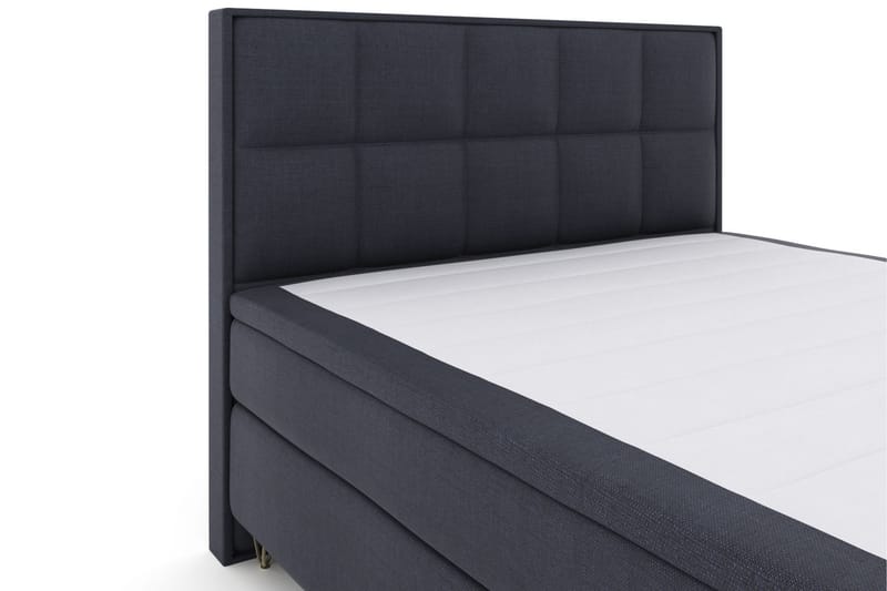 LEXI No 6 Sängpaket 180 Fast Latex/Memory - Blå/Metall V-form - Möbler - Sovrum - Sängar - Komplett Sängpaket