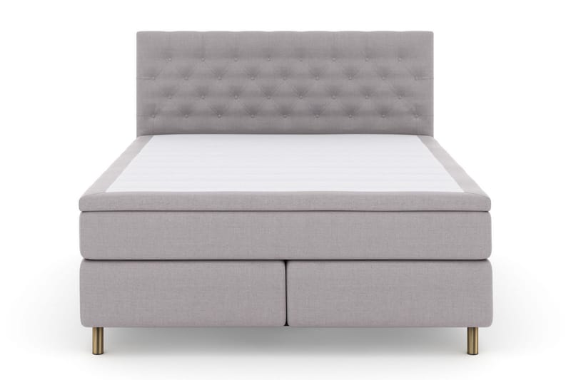 LEXI No 6 Sängpaket 180 Fast Watergel - Ljusgrå/Koppar - Möbler - Sovrum - Sängar - Kontinentalsängar