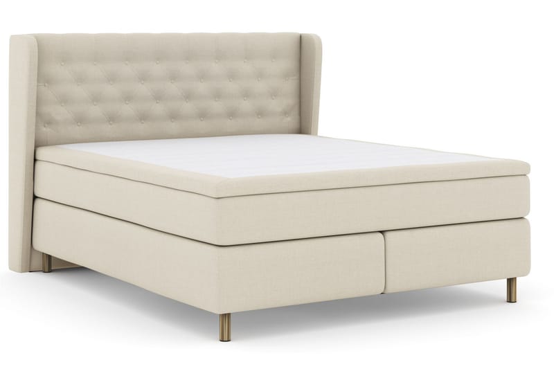LEXI No 6 Sängpaket 180 Medium Memory/Pocket - Beige/Koppar - Möbler - Sovrum - Sängar - Komplett Sängpaket
