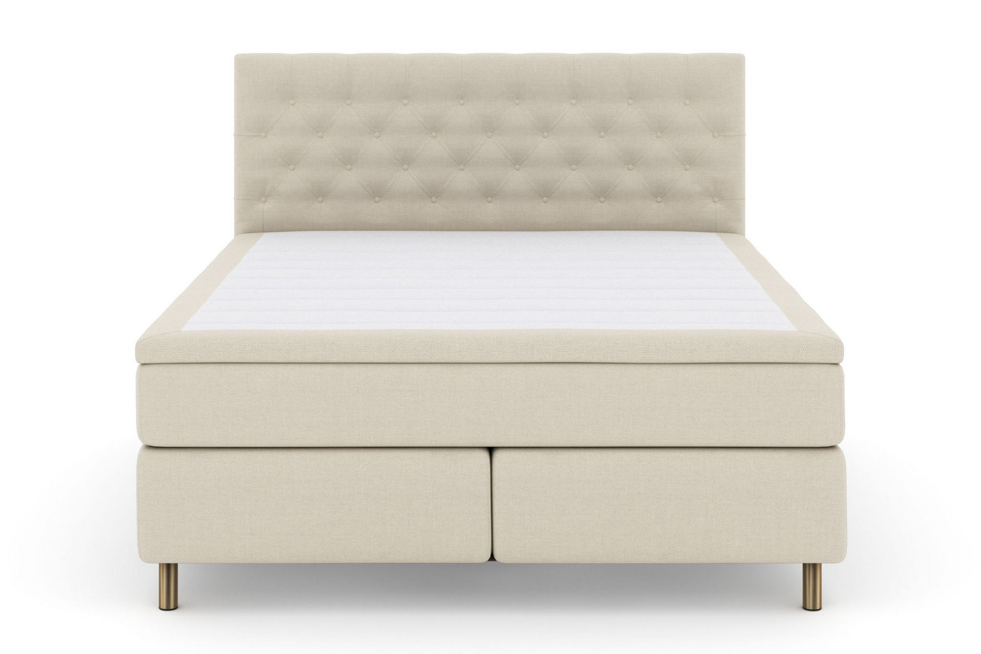 LEXI No 6 Sängpaket 180 Medium Memory/Pocket - Beige/Koppar - Möbler - Sovrum - Sängar - Komplett Sängpaket