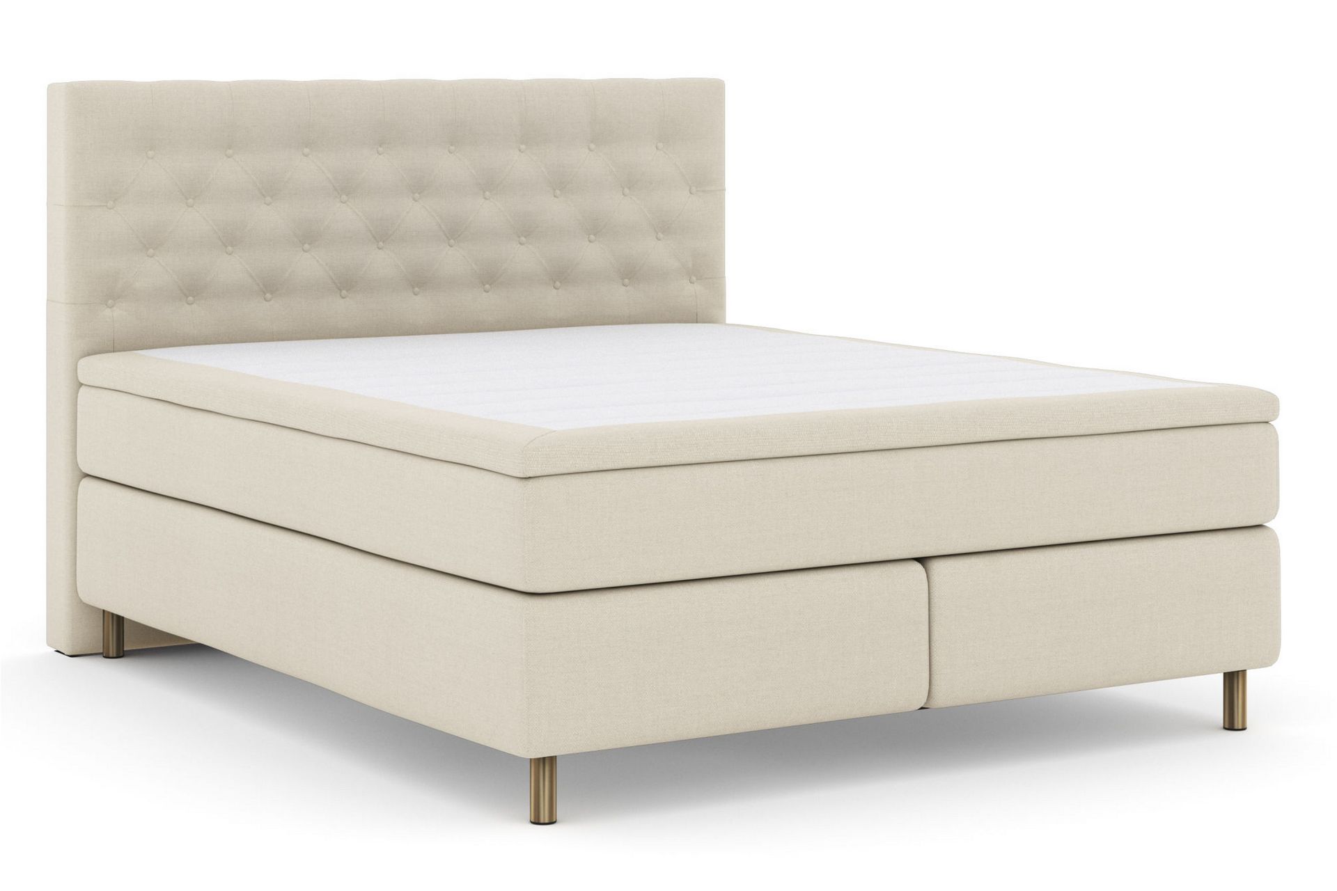 LEXI No 6 Sängpaket 180 Medium Memory/Pocket - Beige/Koppar - Möbler - Sovrum - Sängar - Komplett Sängpaket