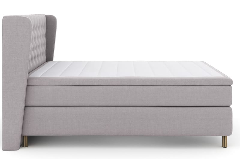 LEXI No 6 Sängpaket 180 Medium Memory/Pocket - Ljusgrå/Koppar - Möbler - Sovrum - Sängar - Komplett Sängpaket