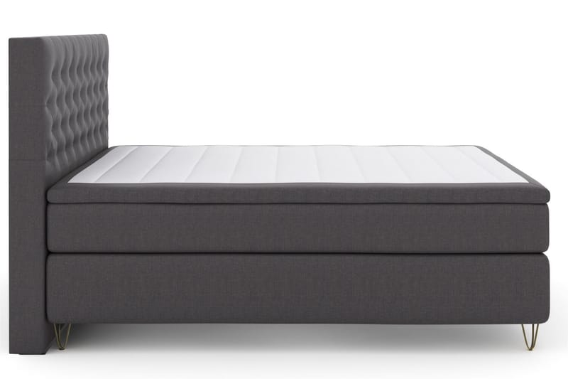 LEXI No 6 Sängpaket 210x210 Fast Latex/Memory - Mörkgrå/Metall V-form - Möbler - Sovrum - Sängar - Komplett Sängpaket