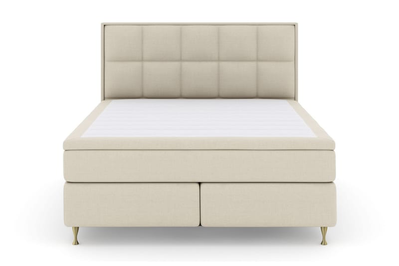 LEXI No 6 Sängpaket 210x210 Fast Memory/Pocket - Beige/Guld - Möbler - Sovrum - Sängar - Komplett Sängpaket