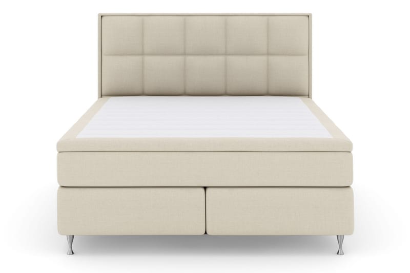 LEXI No 6 Sängpaket 210x210 Fast Watergel - Beige/Silver - Möbler - Sovrum - Sängar - Kontinentalsängar