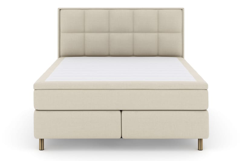 LEXI No 6 Sängpaket 210x210 Fast/Medium Watergel - Beige/Koppar - Möbler - Sovrum - Sängar - Komplett Sängpaket