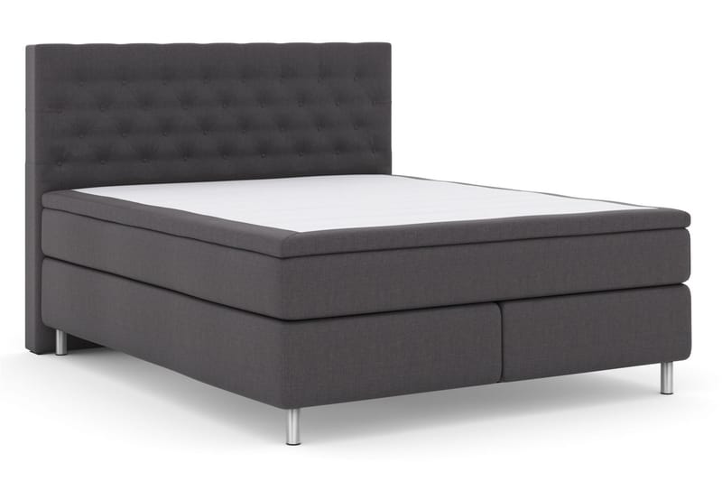 LEXI No 6 Sängpaket 210x210 F/M Latex/Memory - Mörkgrå/Metall - Möbler - Sovrum - Sängar - Komplett Sängpaket