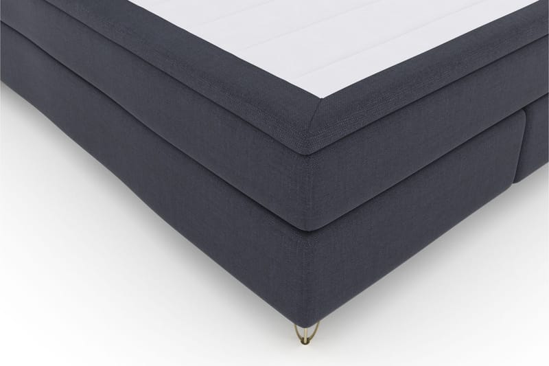 LEXI No 6 Sängpaket 210x210 F/M Memory/Pocket - Blå/Metall V-form - Möbler - Sovrum - Sängar - Komplett Sängpaket