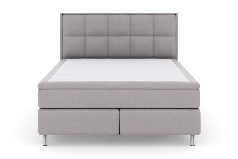 LEXI No 6 Sängpaket 210x210 Medium Memory/Pocket - Ljusgrå/Metall - Möbler - Sovrum - Sängar - Komplett Sängpaket