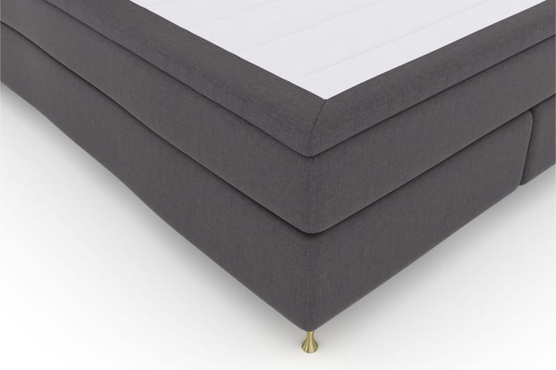 LEXI No 6 Sängpaket 210x210 Medium Memory/Pocket - Mörkgrå/Guld - Möbler - Sovrum - Sängar - Komplett Sängpaket