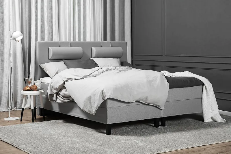 Lucky 180 Kontinentalsäng Mellangrå - Möbler - Sovrum - Sängar - Kontinentalsängar