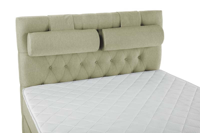 Lucky Komplett Sängpaket 140x200 Skum Diamant Sänggavel - Nackkudde Stor Grön - Möbler - Sovrum - Sängar - Kontinentalsängar