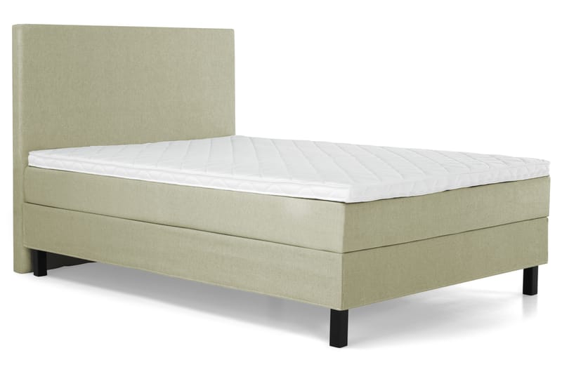 Lucky Komplett Sängpaket 140x200 Skum Slät Sänggavel - Grön - Möbler - Sovrum - Sängar - Kontinentalsängar