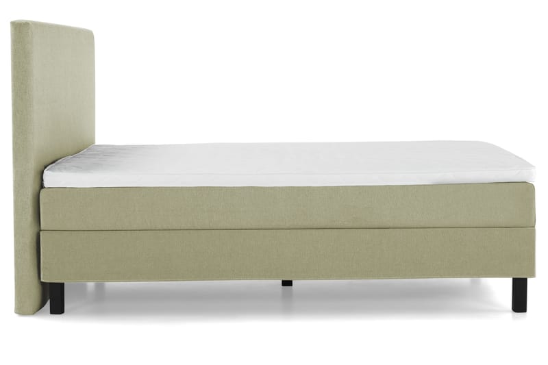 Lucky Komplett Sängpaket 140x200 Skum Slät Sänggavel - Grön - Möbler - Sovrum - Sängar - Kontinentalsängar