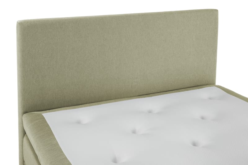 Lucky Komplett Sängpaket 140x200 Polyeter Slät Sänggavel - Grön - Möbler - Sovrum - Sängar - Kontinentalsängar