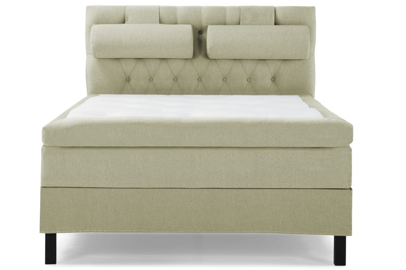 Lucky Komplett Sängpaket 140x200 Polyeter Diamant Sänggavel - Nackkudde Stor Grön - Möbler - Sovrum - Sängar - Kontinentalsängar