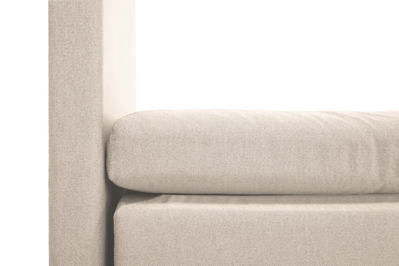 Lucky Komplett Sängpaket 150x200 Polyeter Slät Sänggavel - Beige - Möbler - Sovrum - Sängar - Kontinentalsängar